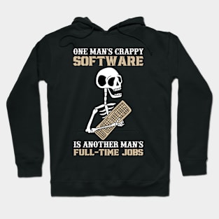 Crappy software is full-time jobs Hoodie